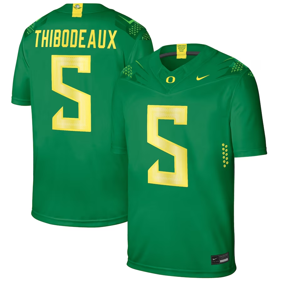 Men's Oregon Ducks Kayvon Thibodeaux Green Player Game Jersey