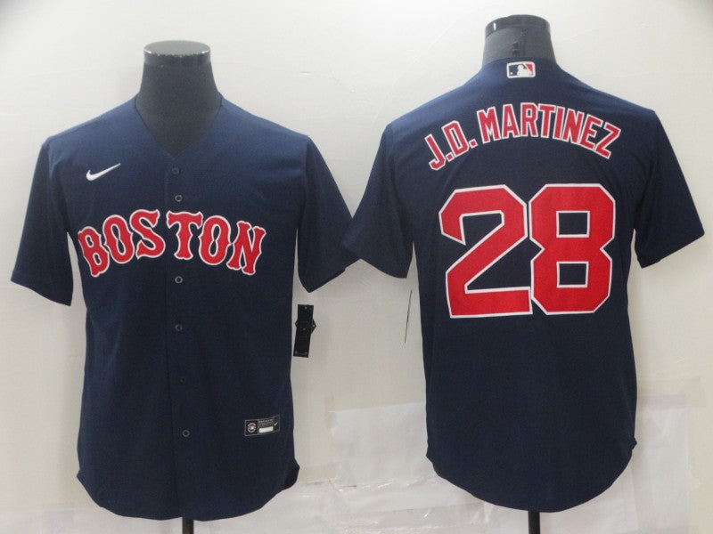 Men's Boston Red Sox J.D. Martinez Navy Replica Baseball Jersey