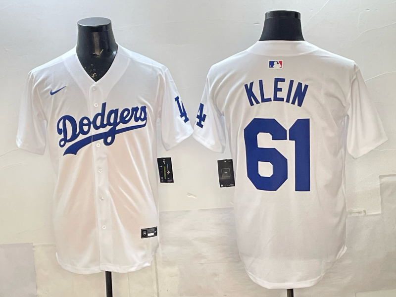Men's Los Angeles Dodgers Rylan Klein White Limited Player Jersey