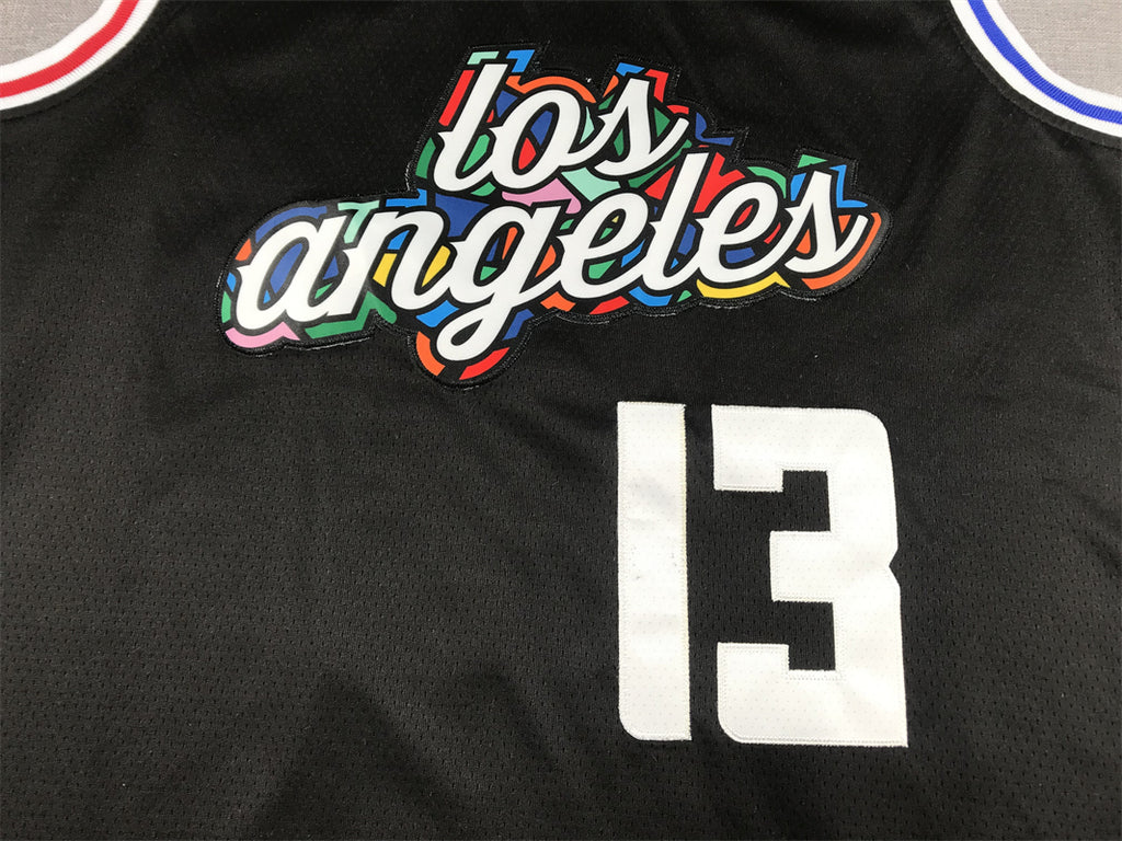 Men's LA Clippers Paul George Black 2022/23 Fastbreak Jersey - City Edition