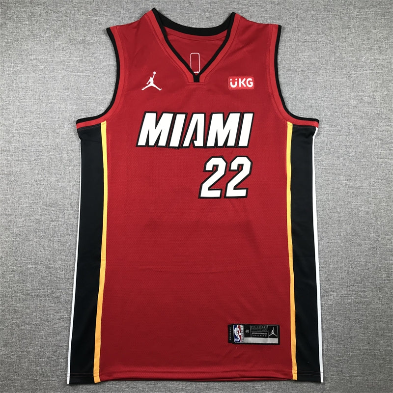 Men's Miami Heat Jimmy Butler NBA Red Swingman Jersey