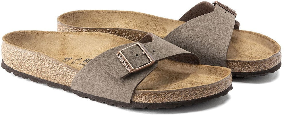 Birkenstock Madrid Birko-Flor Birkibuc 0040093 Narrow Mocca Fashion Slippers