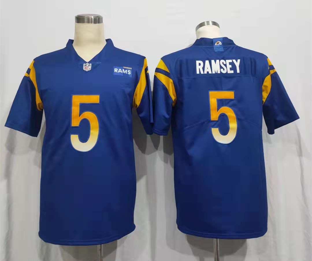 Men's Los Angeles Rams Jalen Ramsey Blue Team Vapor Limited Jersey