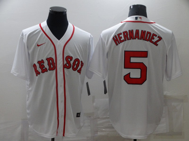 Men's Boston Red Sox Enrique Hernandez White Replica Baseball Jersey