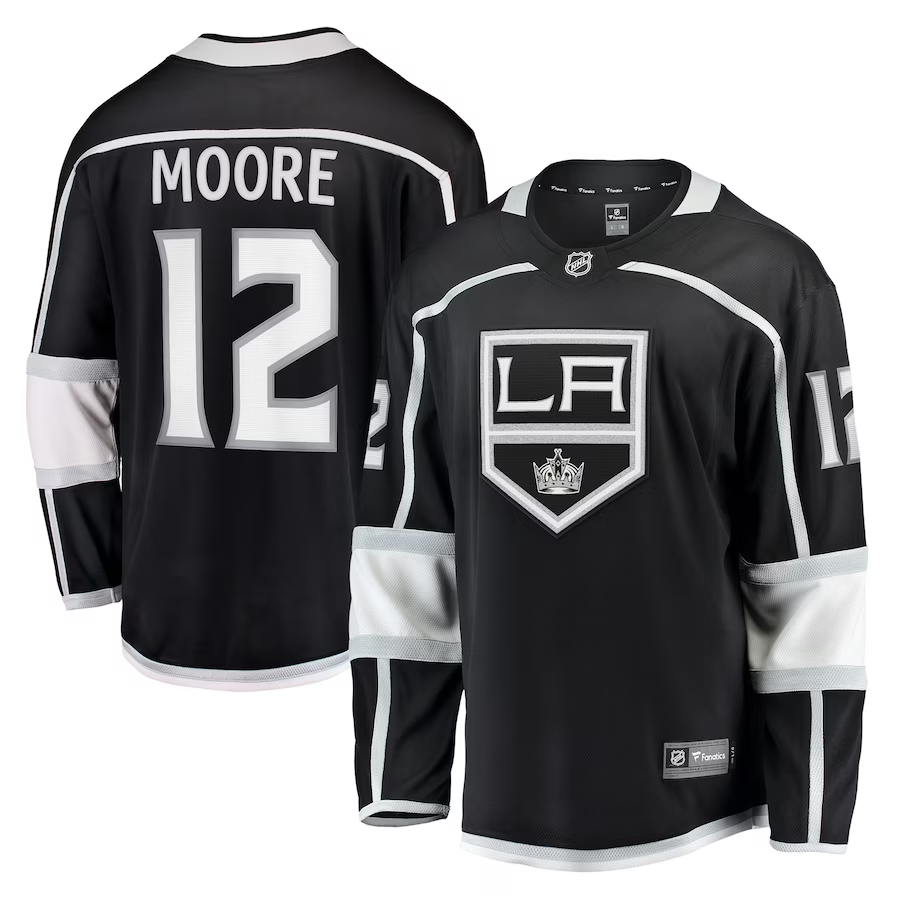 Men's Los Angeles Kings Trevor Moore Black Home Breakaway Player Jersey