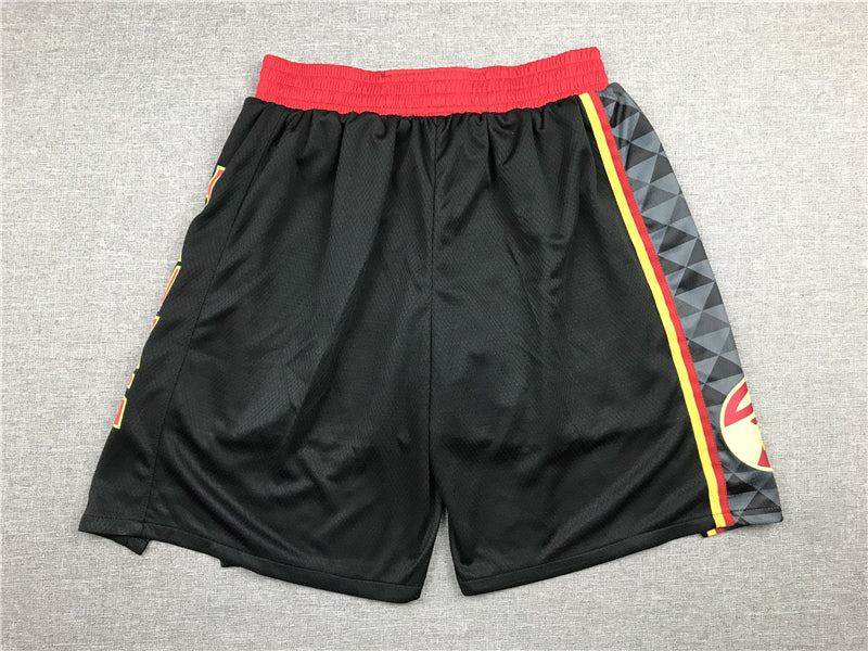 Men's Atlanta Hawks Black Basketball Retro Shorts