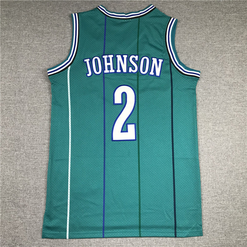 Men's Charlotte Hornets Larry Johnson 1992-93 Hardwood Classics Swingman Jersey