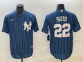 Men's New York Yankees Juan Soto Blue Replica Player Jersey