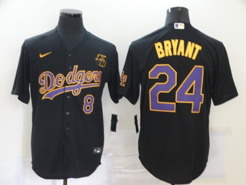 Men's Los Angeles Dodgers Kris Bryant -24 Black Player Jersey