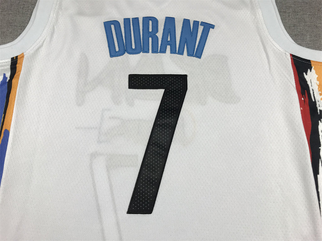 Men's Brooklyn Nets Kevin Durant White 2022/23 Fastbreak Jersey - City Edition