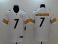 Men's Pittsburgh Steelers Ben Roethlisberger White Game Jersey