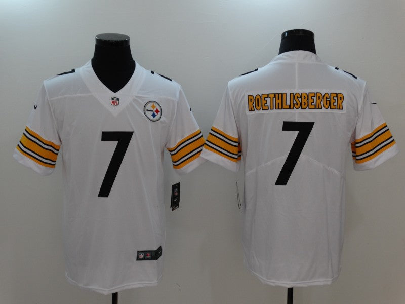 Men's Pittsburgh Steelers Ben Roethlisberger White Game Jersey