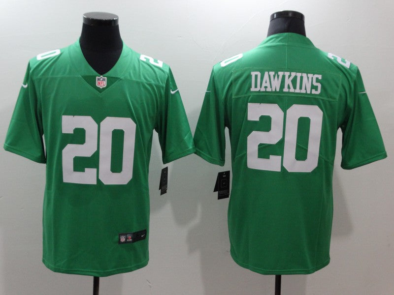 Men's Philadelphia Eagles Brian Dawkins Green Game Player Jersey