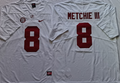 Men's Alabama Crimson Tide John Metchie III White Player Game Jersey