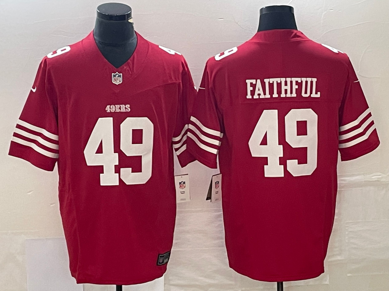 Men's San Francisco 49ers The Faithful Scarlet Vapor F.U.S.E. Limited Jersey