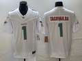 Men's Miami Dolphins Tua Tagovailoa White Aqua Legend Jersey