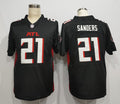 Men's Atlanta Falcons Deion Sanders Black Game Player Jersey