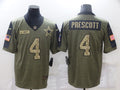 Men's Dallas Cowboys Dak Prescott Brown Game Player Jersey