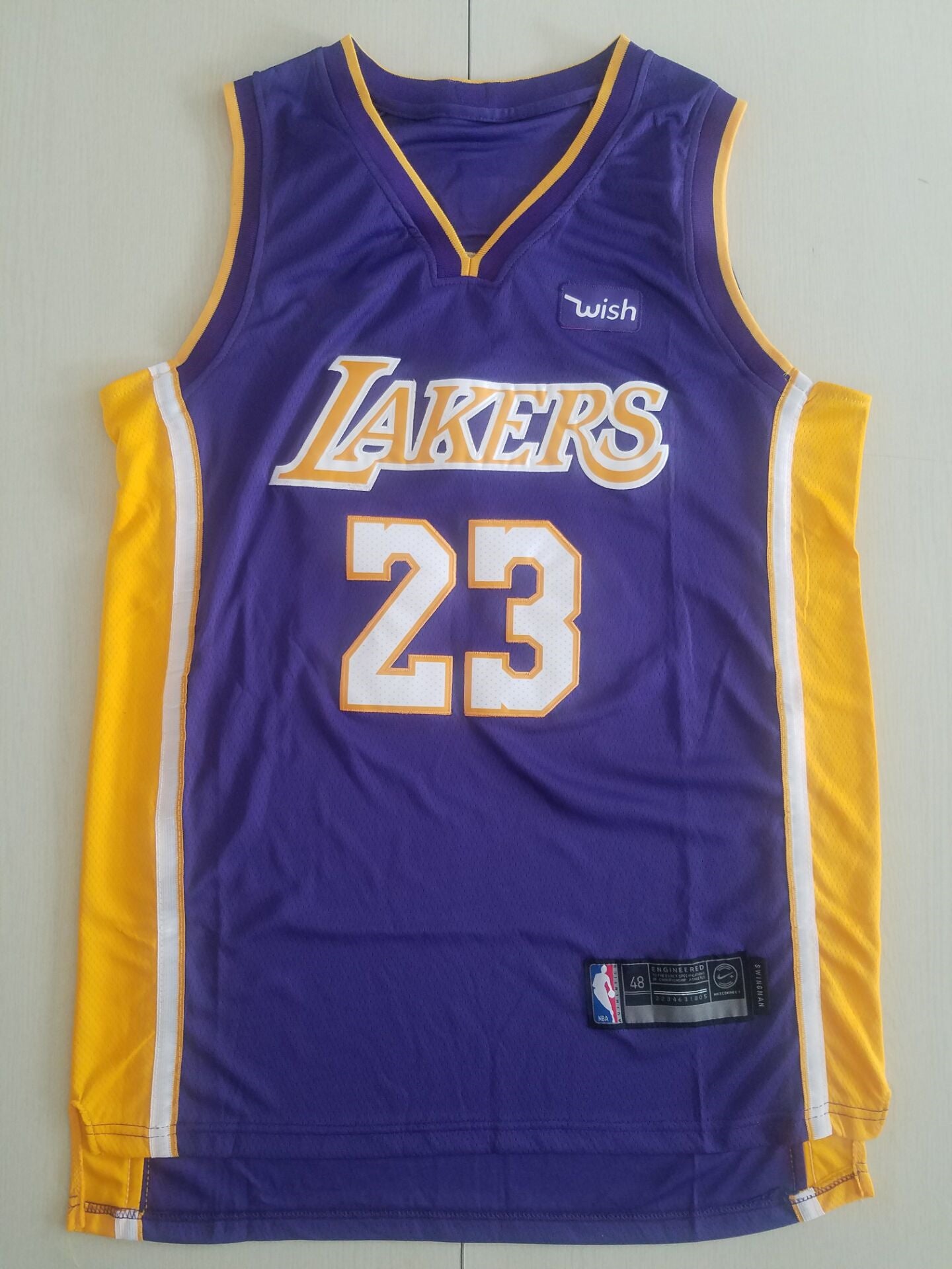 Men's Los Angeles Lakers LeBron James NBA Purple Swingman Jersey - City Edition