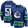 Men's Vancouver Canucks Mark Friedman Fanatics Blue Home Breakaway Player Jersey