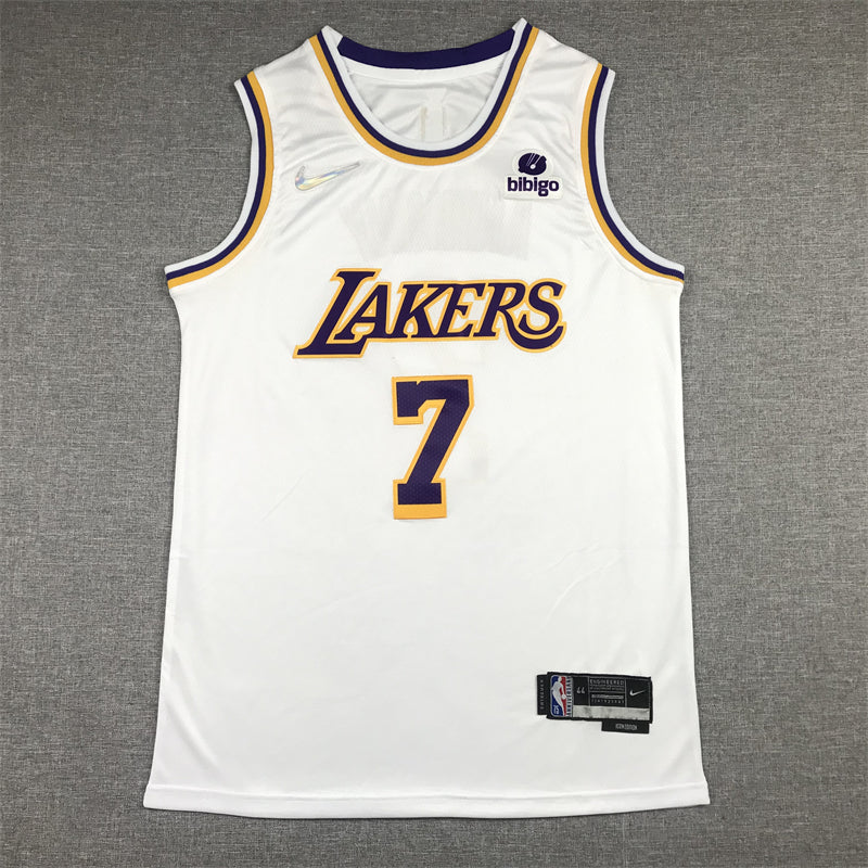 Men's Los Angeles Lakers Carmelo Anthony White Fast Break Replica Jersey