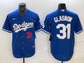 Men's Los Angeles Dodgers Tyler Glasnow Blue Replica Game Jersey