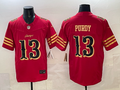 Men's San Francisco 49ers Brock Purdy Red 2025 Rivalries Collection Game Jersey