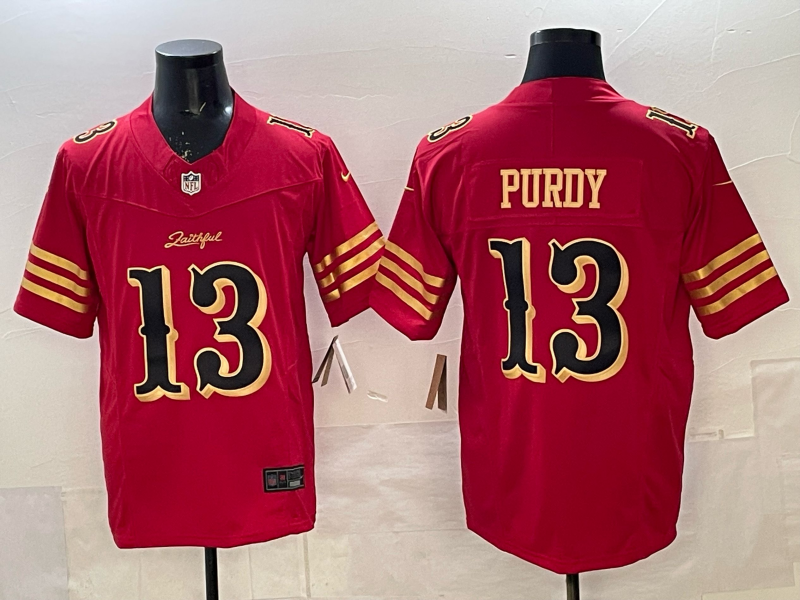 Men's San Francisco 49ers Brock Purdy Red 2025 Rivalries Collection Game Jersey