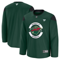 Men's Minnesota Wild Fanatics Green Practice Blank Jersey