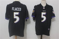 Men's Baltimore Ravens Joe Flacco Black Game Jersey