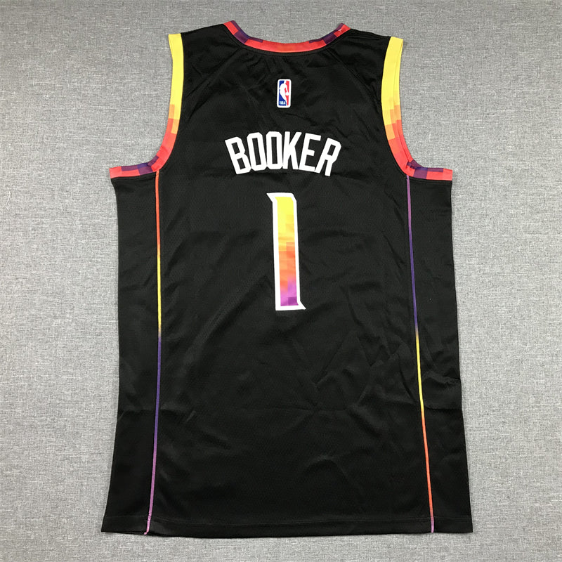 Men's Phoenix Suns Devin Booker Black 2022/23 Fast Break Player Jersey - Statement Edition