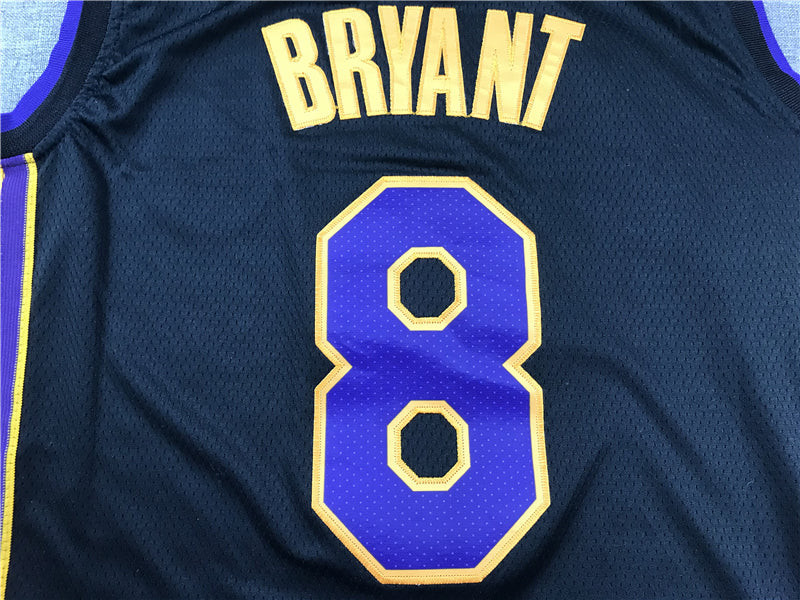 Men's Los Angeles Lakers Kobe Bryant Black Swingman Player Jersey