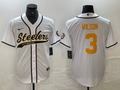 Men's Pittsburgh Steelers Russell Wilson White Player Jersey Joint Edition