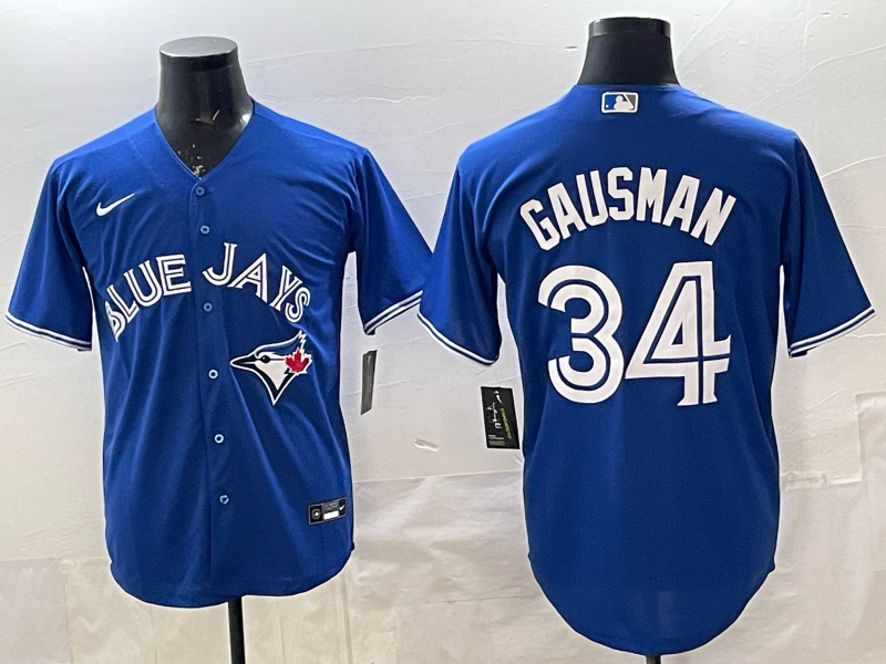 Men's Toronto Blue Jays Kevin Gausman Rush Blue Replica Player Jersey
