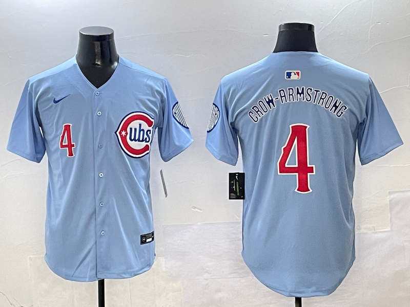 Men's Chicago Cubs Pete Crow-Armstrong Blue 2nd Alternate Limited Player Jersey