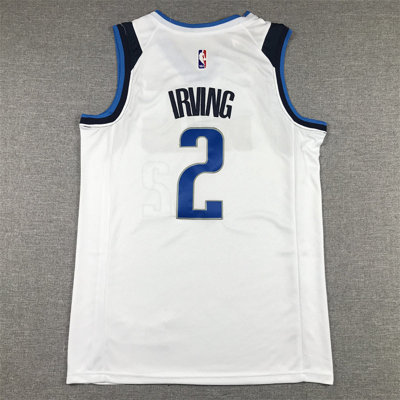 Men's Dallas Mavericks Kyrie Irving White Fast Break Replica Jersey - Association Edition