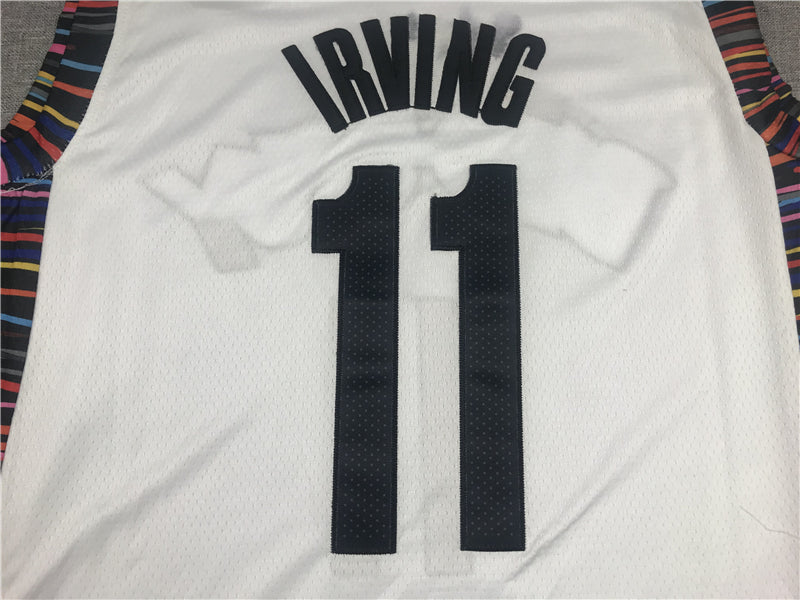 Men's Brooklyn Nets Kyrie Irving White Swingman Jersey - City Edition