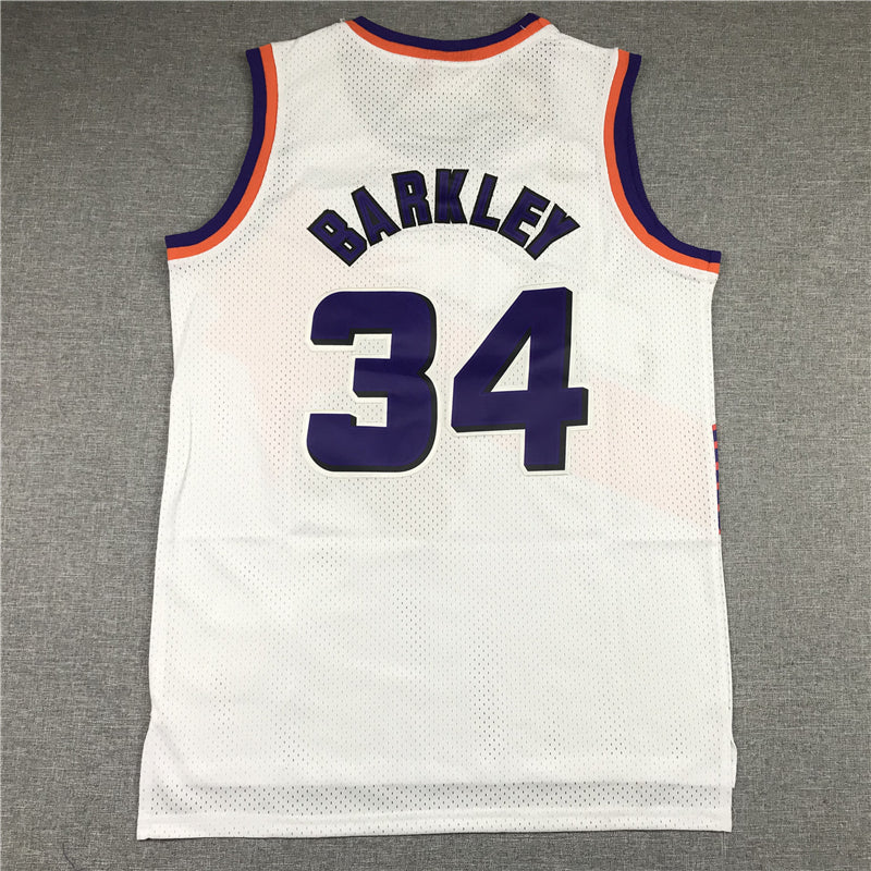 Men's Phoenix Suns Charles Barkley NBA White 1992-93 Swingman Jersey