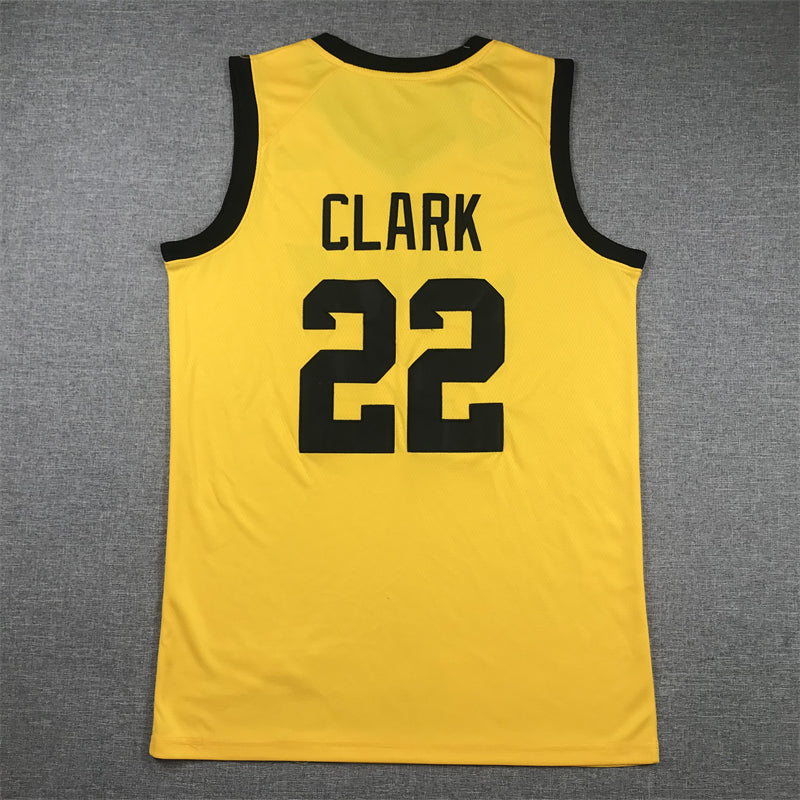 Men's Iowa Hawkeyes Caitlin Clark Yellow Replica Player Jersey