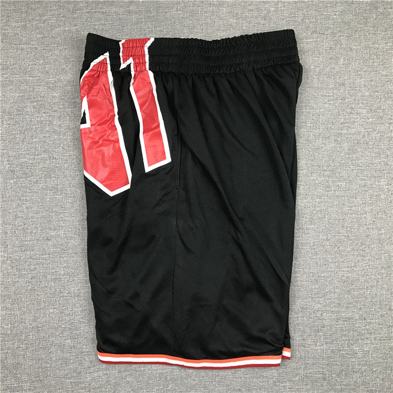 Men's Miami Heat Big Face Black Basketball Shorts