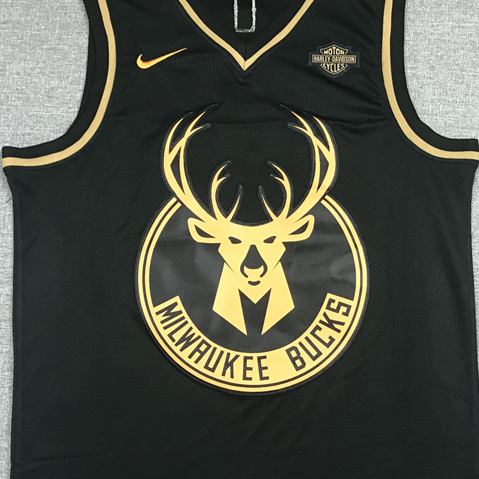 Men's Milwaukee Bucks Giannis Antetokounmpo Black Swingman Player Jersey