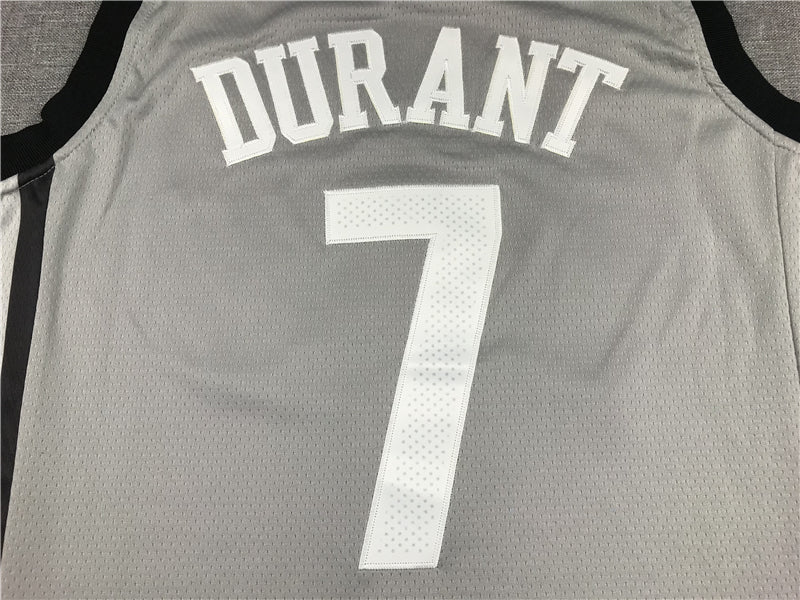 Men's Brooklyn Nets Kevin Durant Gray 2019 Fast Break Player Movement Jersey