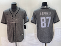 Men's Detroit Lions Sam LaPorta Gray Game Jersey Joint Edition