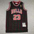 Men's Chicago Bulls Michael Jordan Black Classics 1996-97 Authentic Jersey