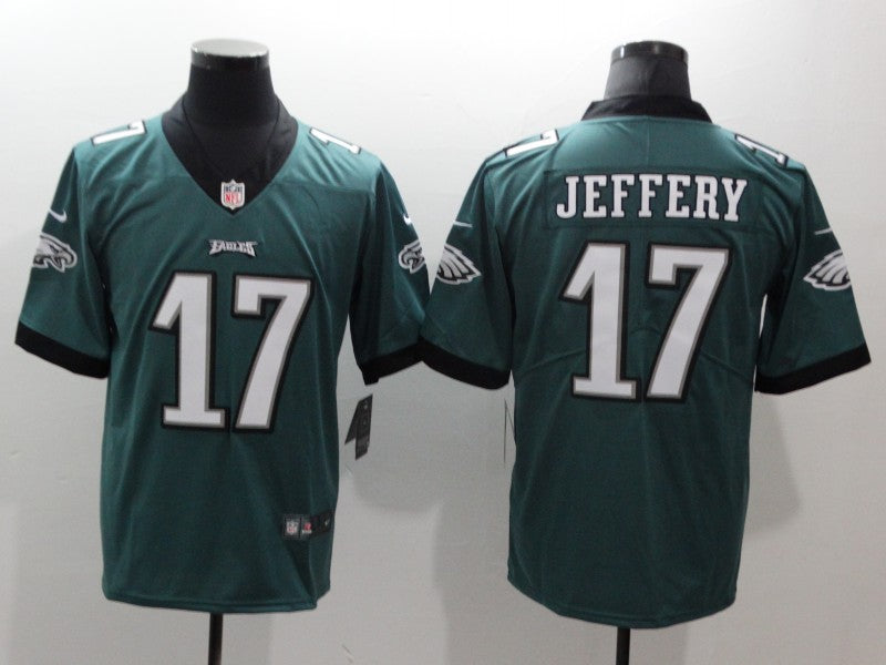 Men's Philadelphia Eagles Alshon Jeffery Midnight Green Game Jersey