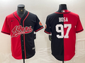 Men's San Francisco 49ers Nick Bosa Red/Black Game Player Jersey Joint Edition