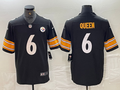 Men's Pittsburgh Steelers Patrick Queen Black Game Jersey