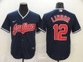 Men's Cleveland Guardians Francisco Lindor Navy Replica Baseball Jersey