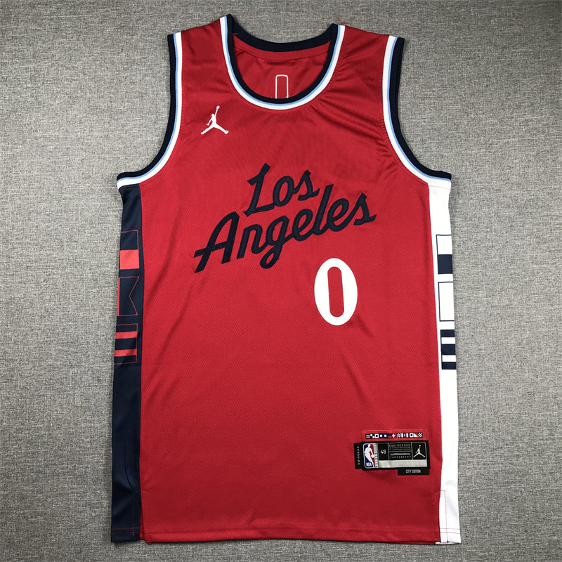 Men's LA Clippers Russell Westbrook Red Swingman Player Jersey