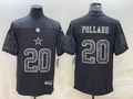 Men's Dallas Cowboys Tony Pollard Black RFLCTV Limited Jersey